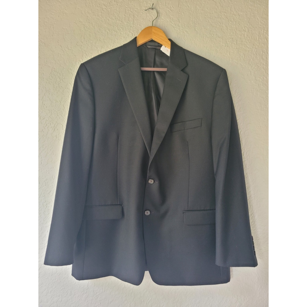 Lauren Ralph Lauren Blazer Men’s 44R 100% Wool Black 2 Button Jacket Sport Coat